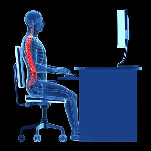 ergonomie bureau bonne attitude au bureau face à son pc